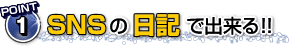 SNSの日記でできる!!